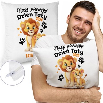 PODUSZKA 3 PREZENT DLA TATY NASZ PIERWSZY WSPÓLNY DZIEŃ DZIEŃ TATY OJCA Y4