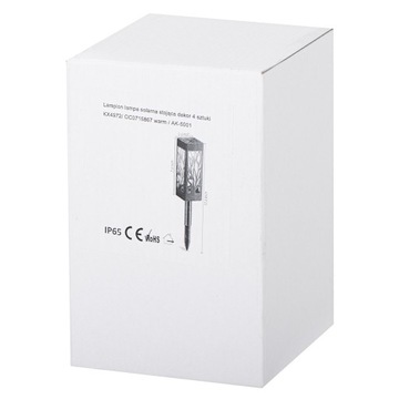 Декоративные торшеры-фонарики на солнечных батареях, 4 шт.