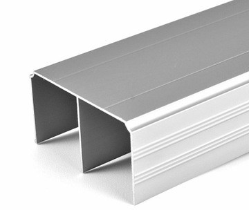 Шкаф-купе VERA ALU 130x242x45 ВЫСОКИЕ ПОЛКИ