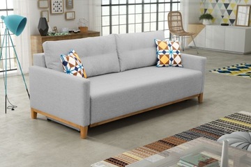 Kanapa Rozkładana, Sofa Rozkładana ARIEL 213 cm, Funkcja spania, Pojemnik