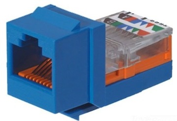 NetKey Moduł keystone RJ45 kat.5e niebieski cat 5e