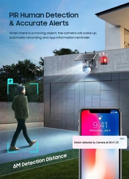 НАРУЖНАЯ ВРАЩАЮЩАЯСЯ GSM СОЛНЕЧНАЯ КАМЕРА 4G 4MPX