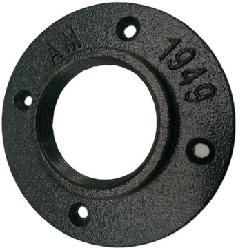 Kołnierz flansza rozetka 1cal 8,5cm - CZARNY MAT