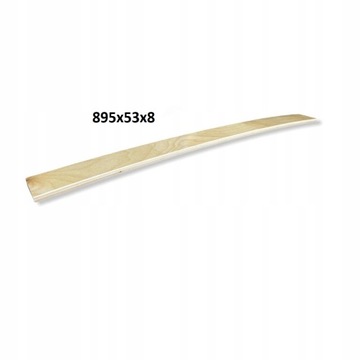 Listwa sprężynująca flex 895 mm do łóżka stelaża sprężysta materac 895x53x8