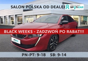 Peugeot 508 II Sedan 1.6 Puretech 225KM 2019 Peugeot 508 1.6 PureTech GT Pack SS EAT8 SalonPL FVat Od Reki Najbogatszy