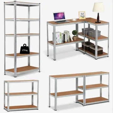 Regał Metalowy Warsztatowy Magazynowy Garażowy180x90x40 875 kg