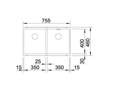 Мойка Blanco SUBLINE 350/350U антрацит 523574 + сифон