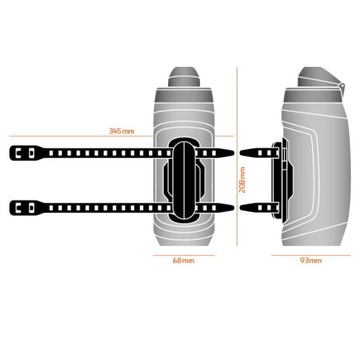 ФИДЛОК Твист бутылка 590мл - черный