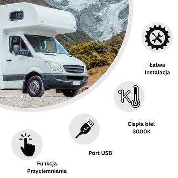 Светодиодный настенный светильник 12 В 24 В Крытый кемпер с прицепом на гибкой стойке, черный USB