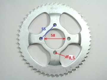 Цепная звездочка передняя и задняя фрезерный комплект привода WS 50