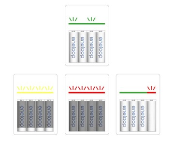 УДОБНОЕ зарядное устройство Eneloop BQ-CC55 СВЕТОДИОДЫ +4x R6