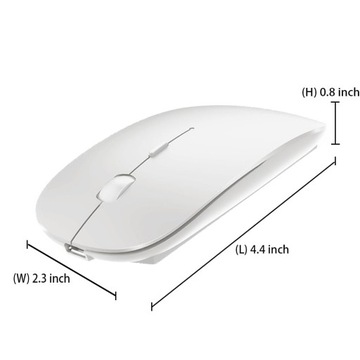 БЕСПРОВОДНАЯ USB-МЫШЬ 2,4G СЕРЕБРЯНАЯ ДЛЯ НОУТБУКА + ТИПА C
