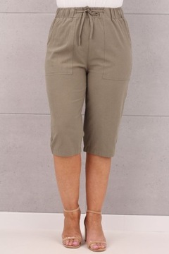 ХЛОПКОВЫЕ БРЮКИ БОЛЬШОГО РАЗМЕРА НА ЭЛАСТИНКЕ, СВОБОДНЫЕ, ОВЕРСАЙЗ