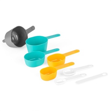 Набор кухонных мерных стаканчиков с воронкой и кувшином Кён.