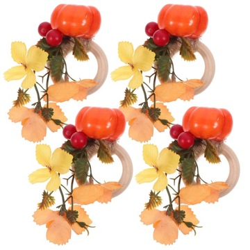 КОЛЬЦО-ПУГОВИНКА ДЛЯ САЛФЕТОК В ФОРМЕ ТЫКВЫ