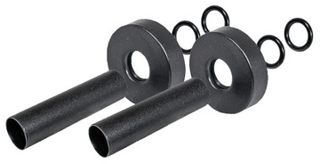 ROZETA MASKOWNICA POJEDYNCZA 2 SZTUKI CZARNY MAT