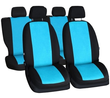 WELUROWE POKROWCE NA FOTELE SIEDZENIA SAMOCHODOWE do Fiat Panda II