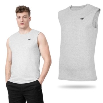 KOSZULKA MĘSKA 4F BEZ RĘKAWÓW TANK TOP PODKOSZULEK