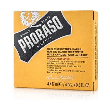 PRORASO HOT Olejek do Brody WOOD&SPICE 4X17ml