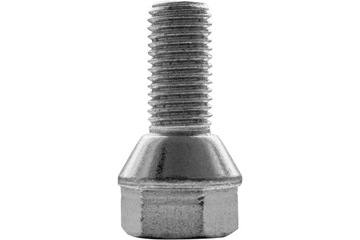 Zestaw 8 śrub stożkowych z kołnierzem do kół osi niehamowanej przyczepy