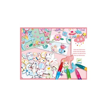 Творческий мир девушки 10 шаблонов Djeco