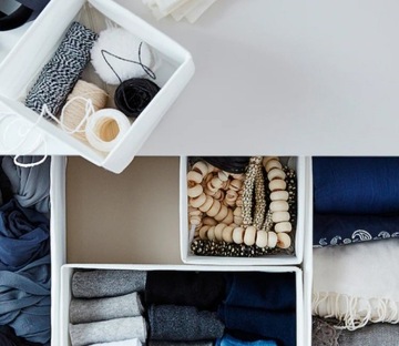 ИКЕА СКУББ Коробки, Набор контейнеров, 6 шт, Белый