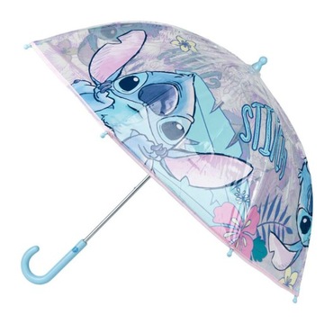 STITCH DISNEY głęboka przeźroczysta parasolka parasol