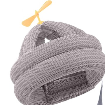 Детская защитная кепка без ударного шлема, маска стрекозы, серая