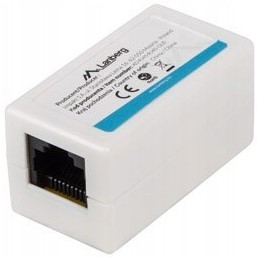 ZŁĄCZKA SIECIOWA ŁĄCZNIK KABLA LAN RJ45 DO RJ45 ETHERNET ADAPTER LANBERG