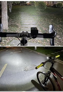 МОЩНАЯ СВЕТОДИОДНАЯ ВЕЛОСИПЕДНАЯ ФАРА 1000 ЛЮМЕН ПЕРЕДНЯЯ + ЗАДНЯЯ