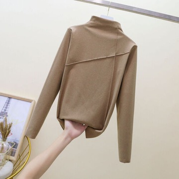 Kobiety Termiczne Turtleneck Rozciągnij Koszulka