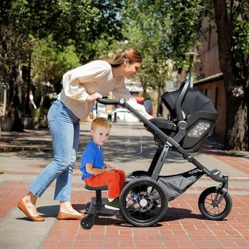 ДОПОЛНИТЕЛЬНАЯ КОЛЯСКА 25 КГ С СИДЕНЬЕМ, ЧЕРНАЯ, 3-7 ЛЕТ