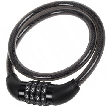 ВЕЛОСИПЕДНЫЙ ЗАМОК ВЕЛОСИПЕДНЫЙ ЗАМОК ПРОЧНЫЙ КАБЕЛЬ Код комбинации 110см