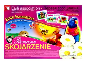 gra PIERWSZE SKOJARZENIA nauka PAMIĘĆ zabawa MEMORY PTAK