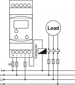 Цифровое реле контроля фазы и напряжения