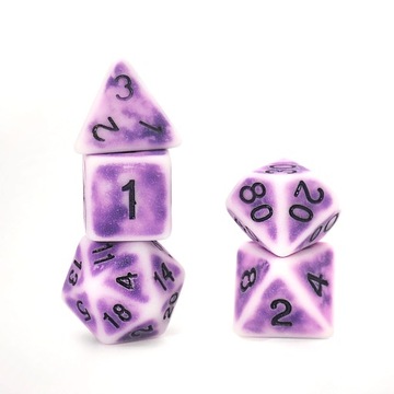 STARE KOŚCI KARCZMARZA ZESTAW 7 KOŚCI KOSTEK RPG