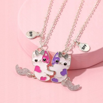 Styl 20 A Girl' Magnetic BFF naszyjnik 2 sztuk/zes