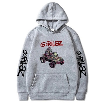 Bluza Swobodna z kapturem Gorillaz bluzy z kapturem moda zespół muzyczny k