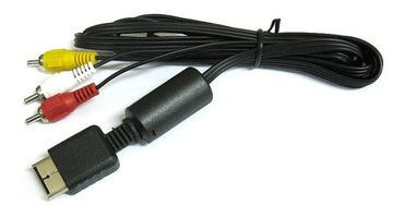 ТВ-КАБЕЛЬ 3-ДЮЙМОВЫЙ ДЛЯ PS3 PS2 AV HD SOUND 3x RCA