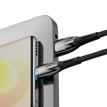 Кабель для быстрой зарядки Baseus Glimmer Series USB-A - USB-C 100 Вт 480 МБ