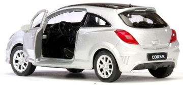 WELLY METAL CAR OPEL CORSA OPC ОТКРЫВАЮЩИЕСЯ ДВЕРИ МОДЕЛЬ АВТОМОБИЛЯ