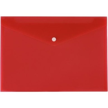 TECZKA KOPERTOWA NA ZATRZASK A4 TETIS CZERWONA 1sz