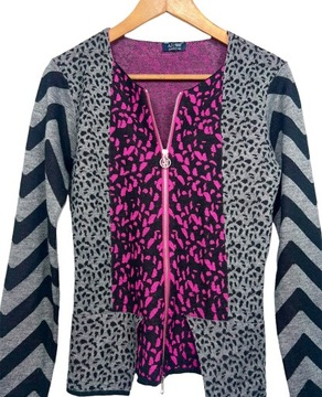 ARMANI JEANS Sweterek NA ZAMEK ANIMAL-M