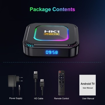 HK1 K8 Smart TV Box Android 13 Wifi6 8K Медиаплеер 128 ГБ