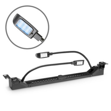 Adam Hall 87463 COB Светодиодный светильник с двумя гибкими кронштейнами