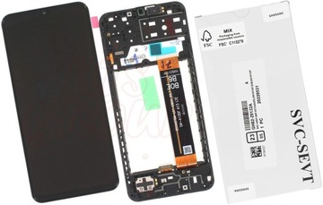 Wyświetlacz LCD Do Samsung Galaxy M13 4G M135 Ramka Service Pack Oryginalny