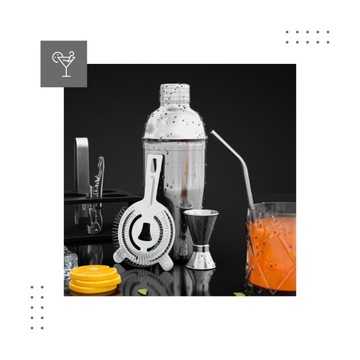 Барменский набор для напитков SHAKER Mark Adler Shake 5.0