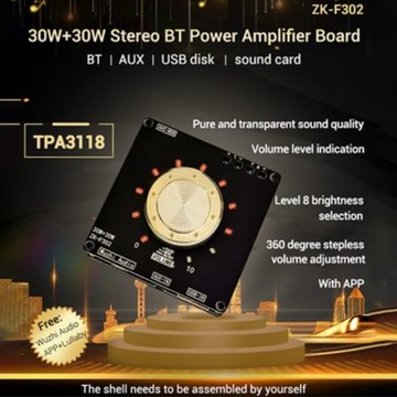 ZK-F302 TPA3118 30W+30W Digital Audio Amplifier Bo