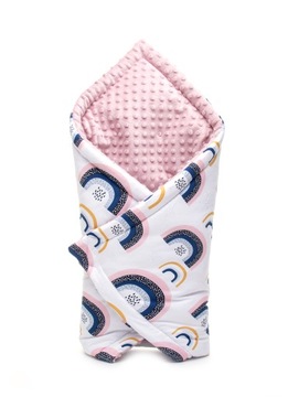 MILUTKA becik rożek otulacz MINKY BAWEŁNA PREMIUM baby shower PREZENT