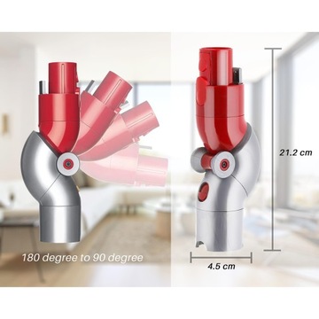 УГЛОВОЙ АДАПТЕР С НИЗКИМ РАСХОДОМ ДЛЯ ПЫЛЕСОСА DYSON V15 V11 V10 V8 V7